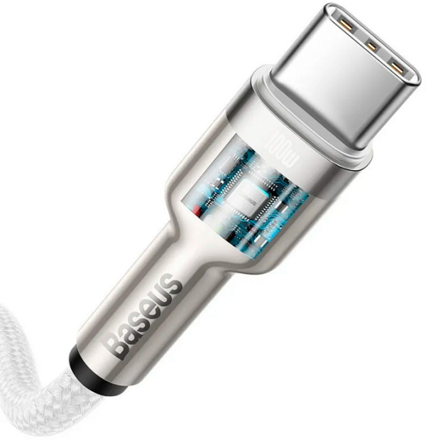 Купить Кабель Baseus Cafule (CATJK-C02) USB-C/USB-C 100W 1m (White)